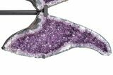 Purple Amethyst Wings on Metal Stand - Large Points #209257-4